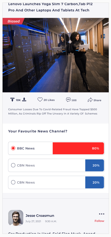 Polls & Trivia — app mockup showing poll creation interface