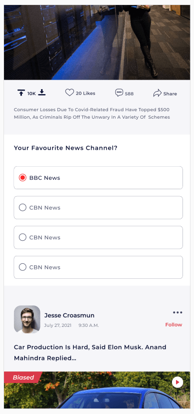 ENGAGE & SHARE — app screen